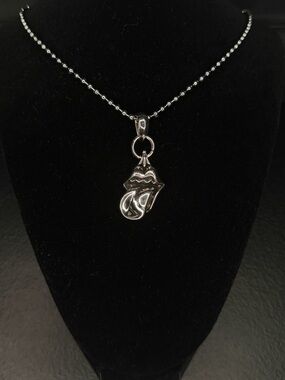 Chrome Hearts Rolling Stones Tonge Unisex Necklace